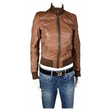 Дамско кожено яке Zara Basic