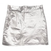 Дамска сребърна кожена пола Zara Woman