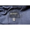 Дамско тъмно синьо кожено яке Mango